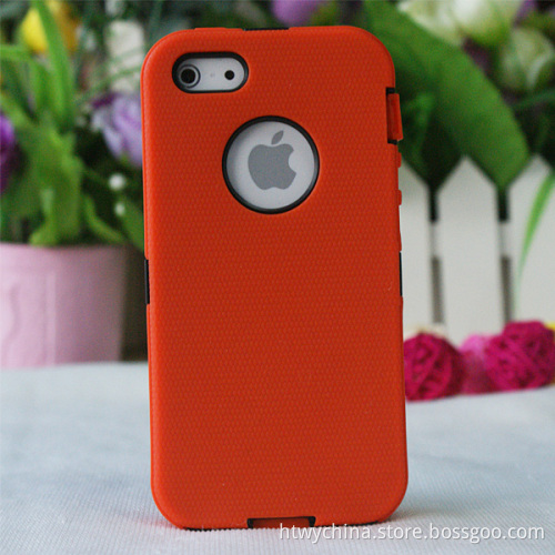 iPhone 5 5s Defender Case Shockproof Durable Plastic + Silicone Case